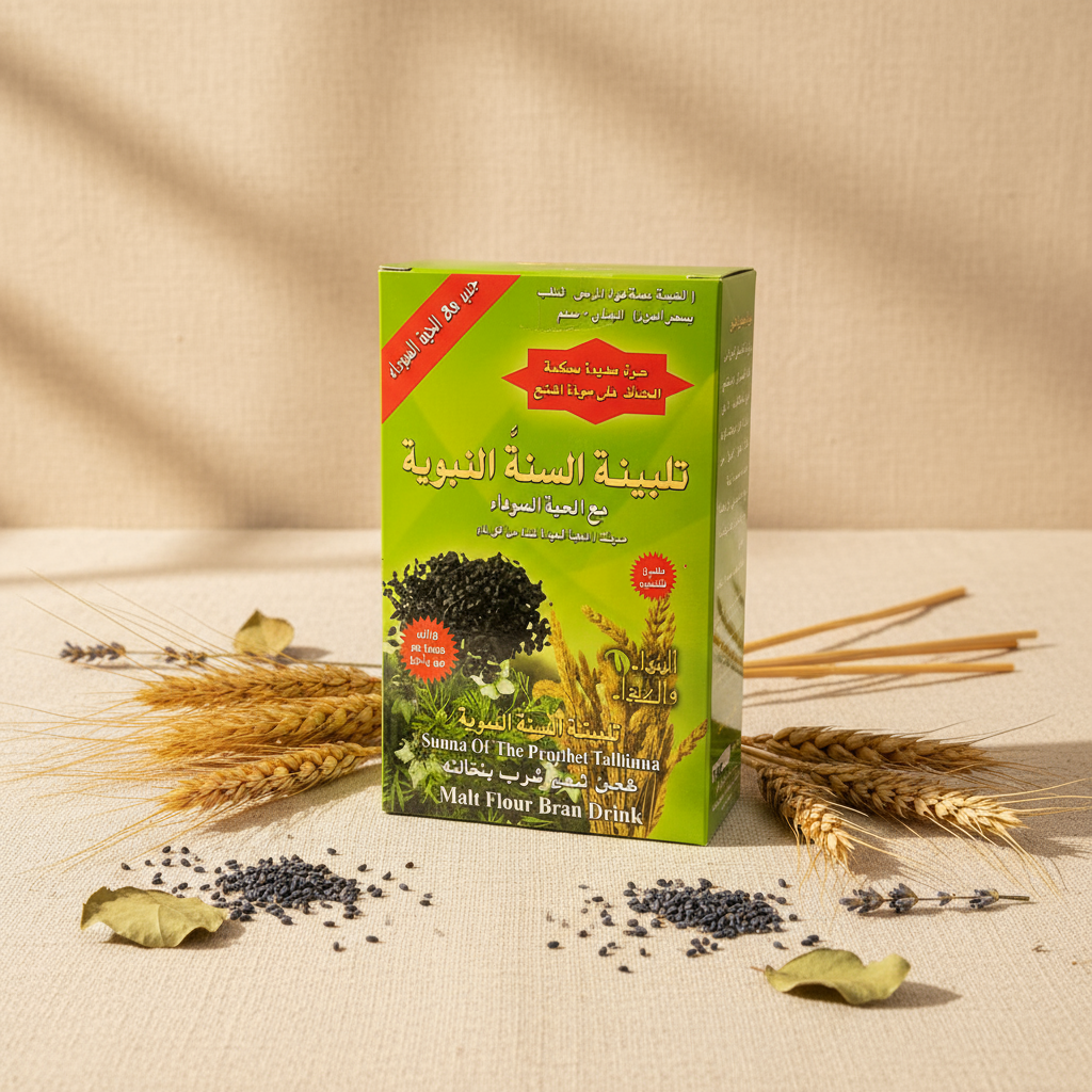 Talbina Malt Flour Bran Drink with Black Seed - AL SIDR NATURAL HONEY