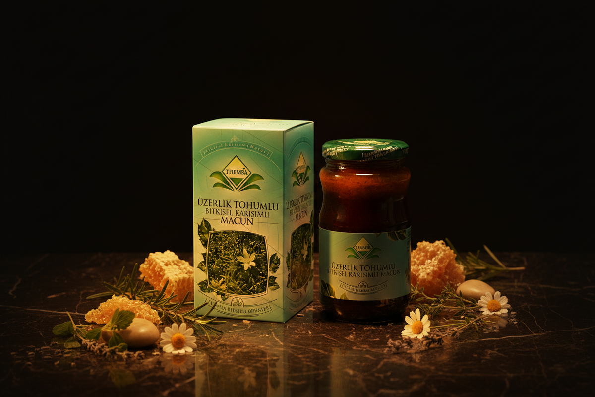 Mixed Herbal Paste with Haramel Seeds 420g jar — Turkish wellness blend, AL SIDR — معجون عشبي تركي مخلوط ببذور الحرمل للعافية