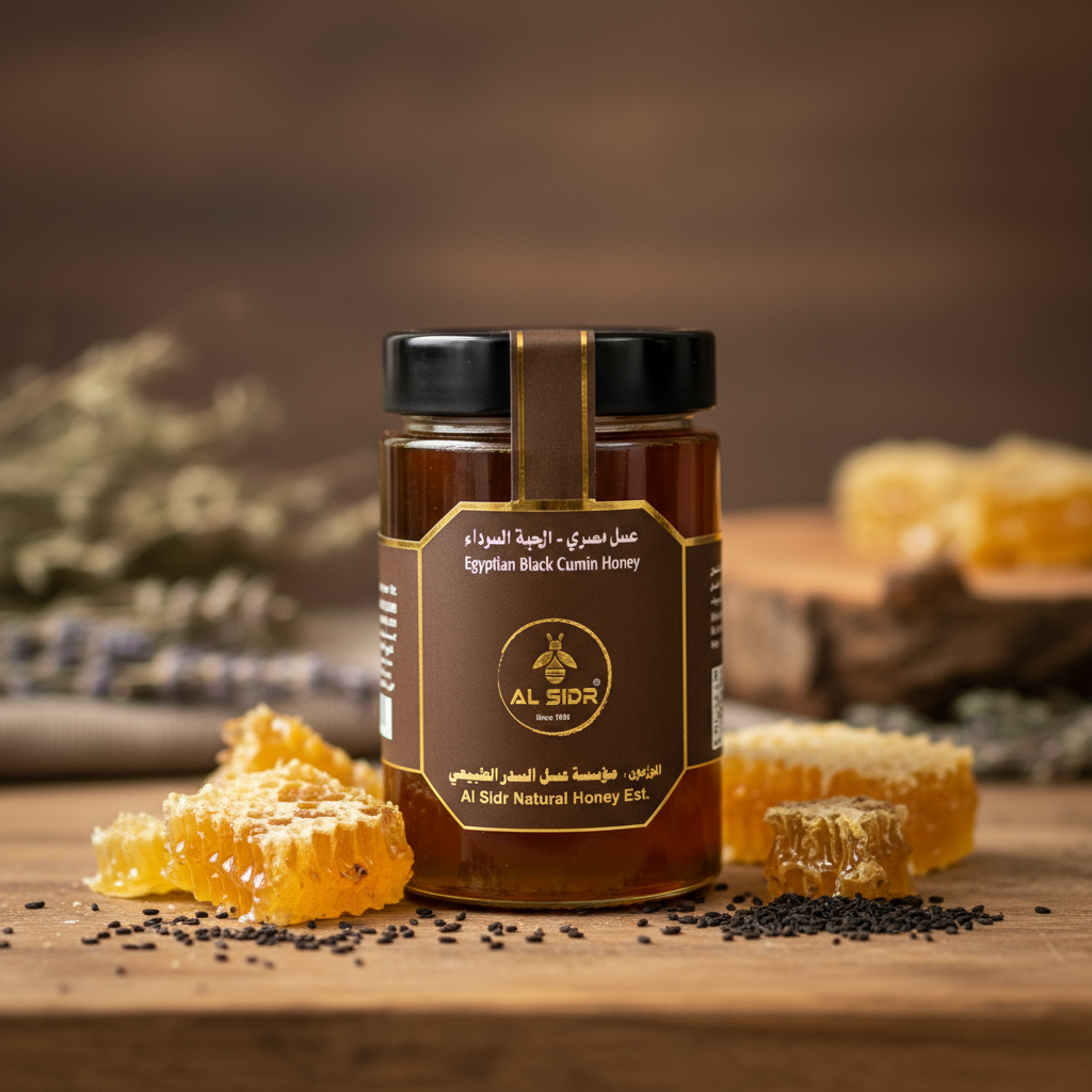 Egyptian Black Cumin Honey 500g🍯 - AL SIDR NATURAL HONEY