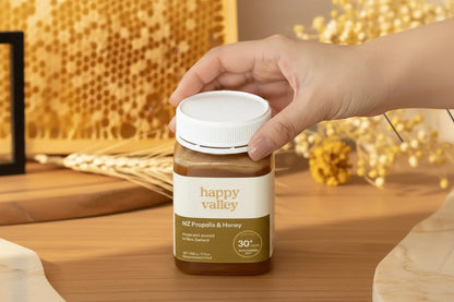 NZ Propolis & Honey 500g jar — premium New Zealand propolis blend, AL SIDR UAE — عسل البروبوليس النيوزيلندي الفاخر