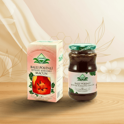 Macun with Honey and Pollen 420g jar — Turkish energy wellness paste, AL SIDR — معجون الماكون التركي بالعسل وحبوب اللقاح للحيوية