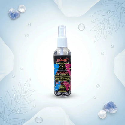 Natural Roots Antiperspirant Spray bottle — plant-based deodorant, AL SIDR UAE — بخاخ مزيل العرق الطبيعي النباتي