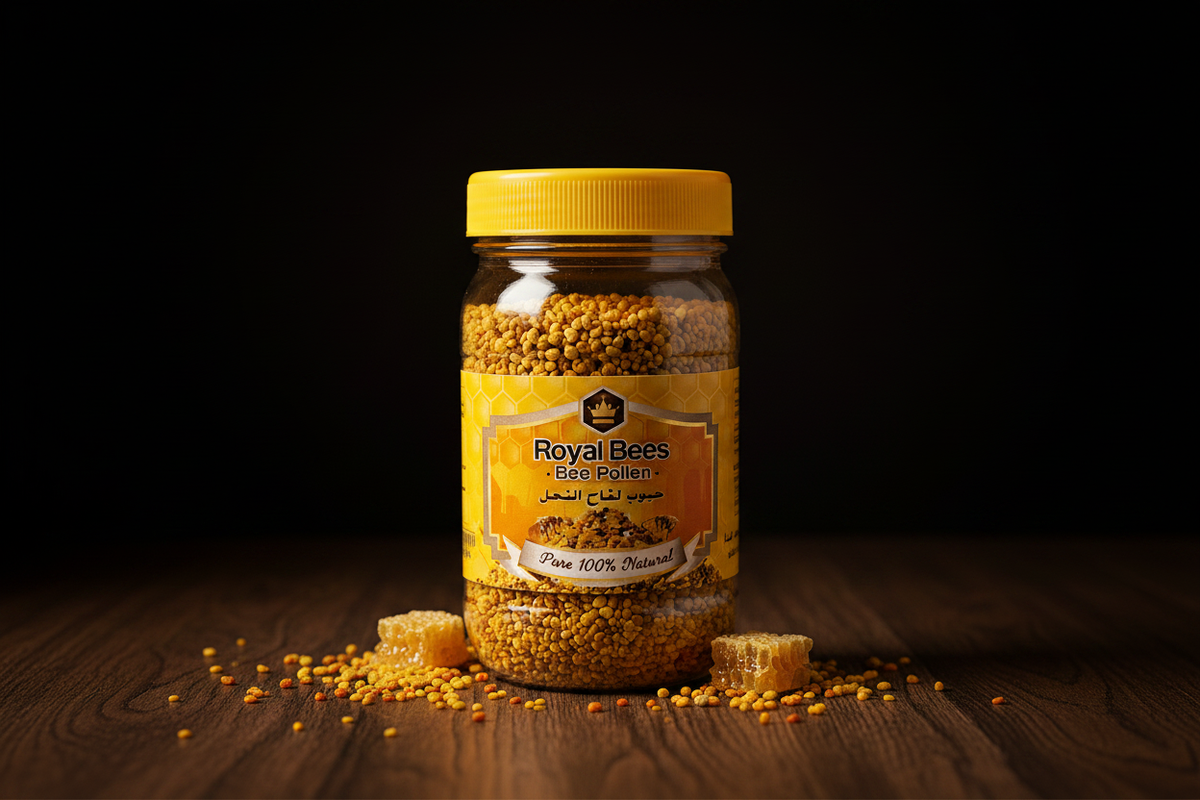 Bulgarian Bee Pollen 220g pack — mountain valley harvest, AL SIDR UAE — حبوب لقاح النحل البلغارية من الوادي الجبلي