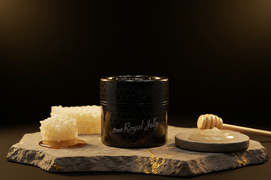 Bulgarian Royal Jelly 50g pack — mountain valley harvest royal jelly, AL SIDR UAE — غذاء ملكات النحل البلغاري من حصاد الوادي الجبلي