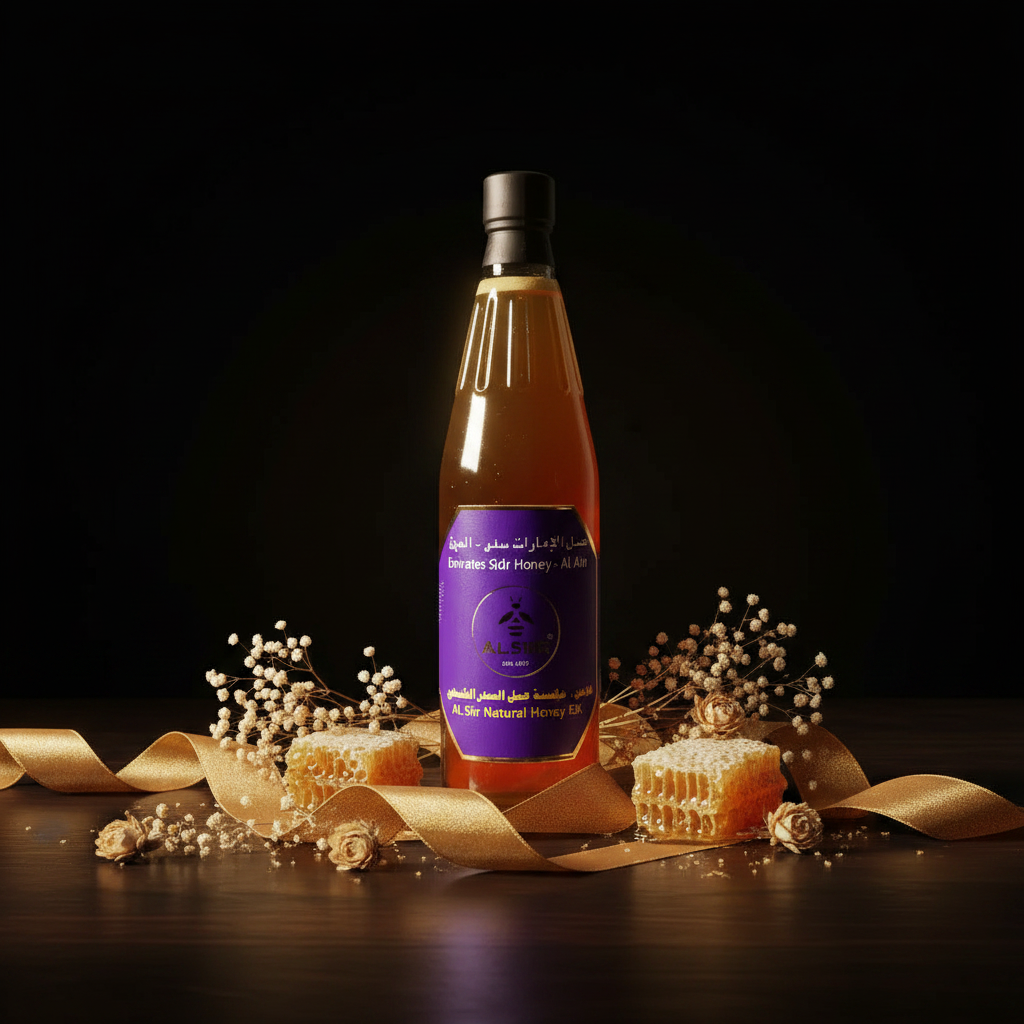 Emirates Sidr Al Ain Honey 1KG gift jar — single-origin raw UAE Sidr honey — عسل سدر العين الإماراتي الخام أحادي المصدر