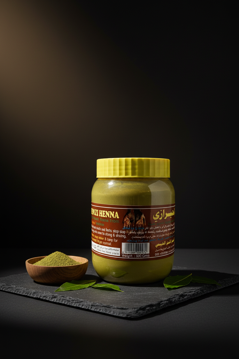Henna Herazi 500g pack — pure natural henna powder, AL SIDR UAE — حناء الحرازي الطبيعية النقية