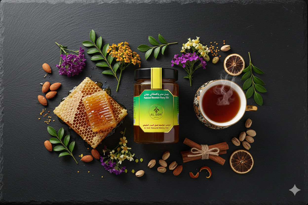 Pakistani Sidr Mountain Honey - Premium Raw & Unfiltered AL SIDR NATURAL HONEY