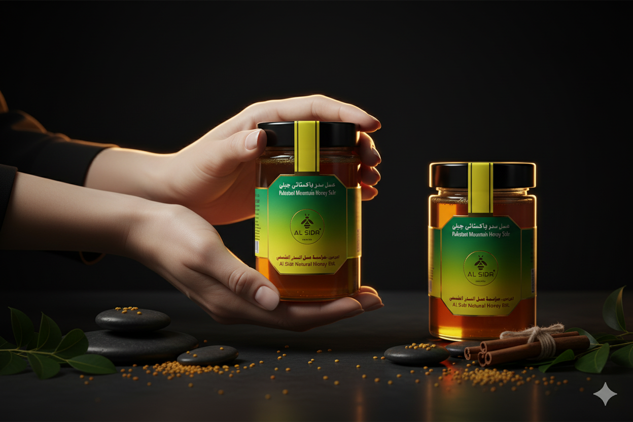 Pakistani Sidr Mountain Honey - Premium Raw & Unfiltered AL SIDR NATURAL HONEY