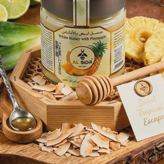 Fruity Honey collection video — raw honey with real fruit flavours, AL SIDR UAE
