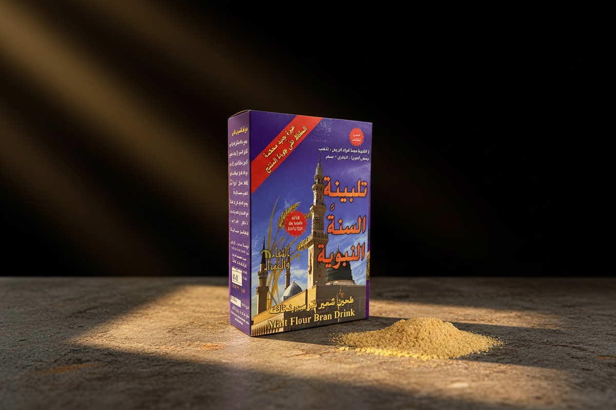 Talbina Malt Flour Bran Drink pack — traditional barley wellness, AL SIDR UAE — شراب طلبينة تقليدي بدقيق الشعير للعافية